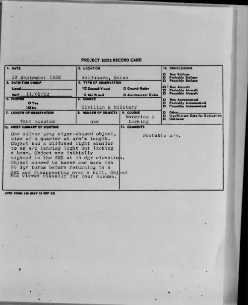 First page of 1956.09 - 7070795 - Waldoboro, Maine