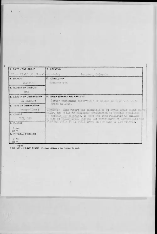 First page of 1957.07 - 6964341 - Longmont, Colorado