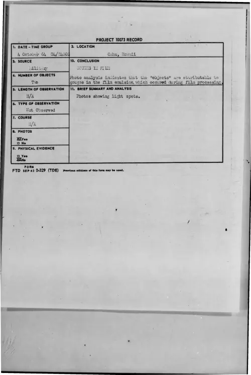 First page of 1964-10-9421635-Oahu-Hawaii