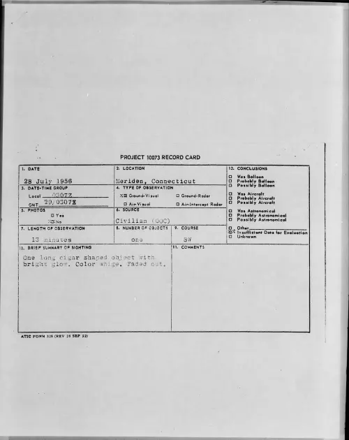 First page of 1956.07 - 6787648 - Meriden, Connecticut
