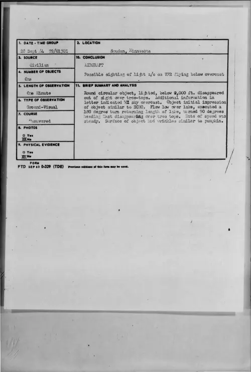 First page of 1964-09-9421524-Soudan-Minnesota