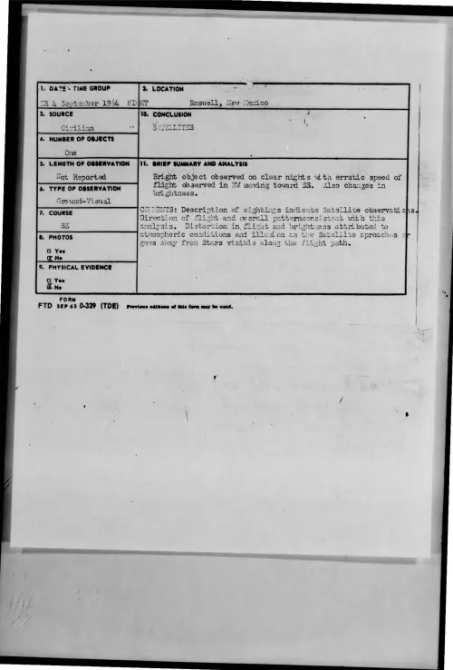 First page of 1964-09-9421229-Roswell-NewMexico