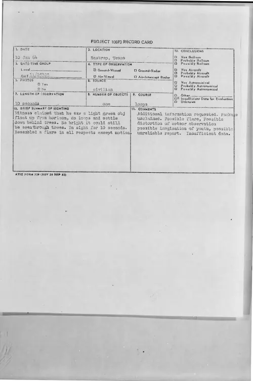 First page of 1964-06-8724801-Bastrop-Texas