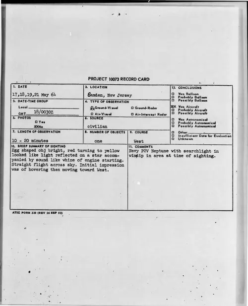 First page of 1964-05-8705260-Camden-NewJersey
