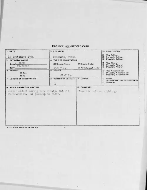 First page of 1954.09 - 8726819 - Beaumont, Texas