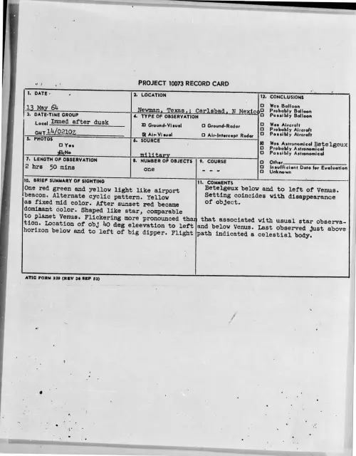 First page of 1964-05-8704028-Newman-Texas