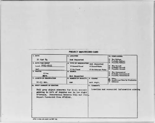 First page of 1964-04-8692343-NotReported
