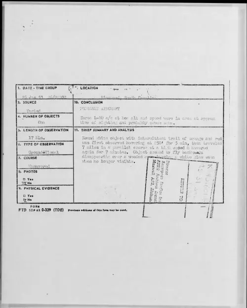 First page of 1953.01 - 9545050 - Pinewood, South Carolina