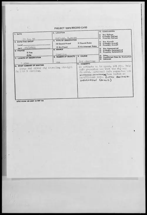 First page of 1959.09 - 8410406 - Rutland, Vermont