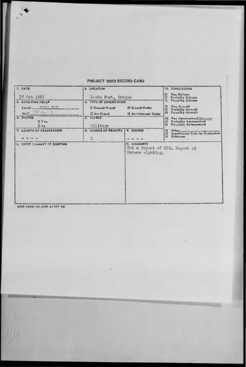 First page of 1963-10-9735822-ReedsPort-Oregon