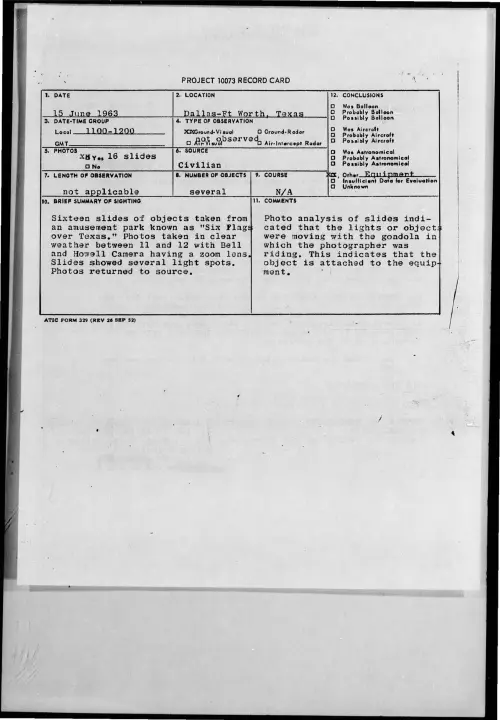 First page of 1963-06-8662672-Dallas-FtWorth-Texas
