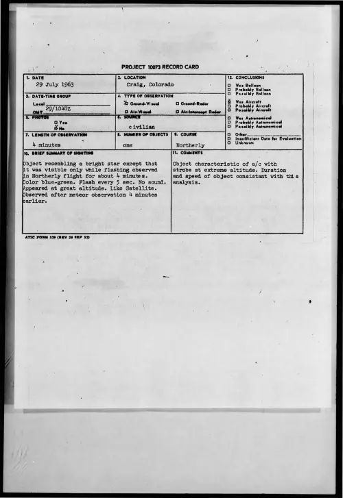 First page of 1963-07-8678655-Craig-Colorado