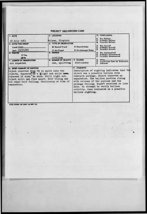 First page of 1963-07-8676924-McLean-Virginia