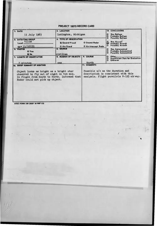 First page of 1963-07-8674000-Ludington-Michigan