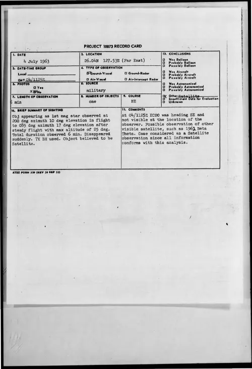 First page of 1963-07-8672597-26-04N127-53E-FarEast-