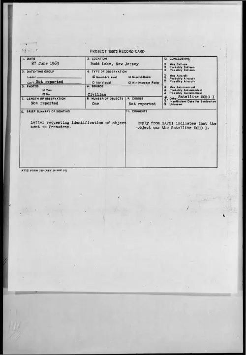 First page of 1963-06-8671781-BuddLake-NewJersey