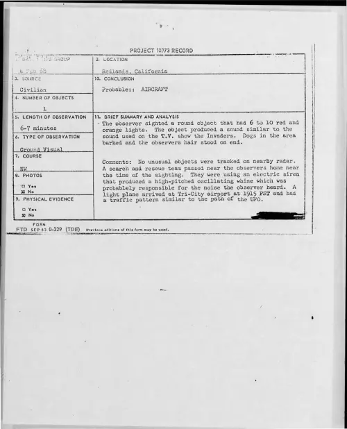 First page of 1968-02-6889701-Redlands-California
