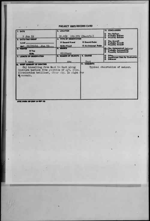 First page of 1959.01 - 9078705 - 35.06N. 129.57W. (Pacific)