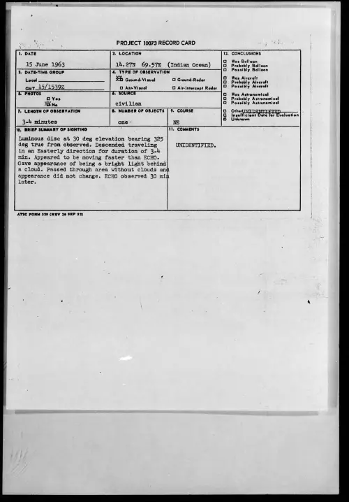 First page of 1963-06-8662515-14-27N69-57E-IndianOcean-