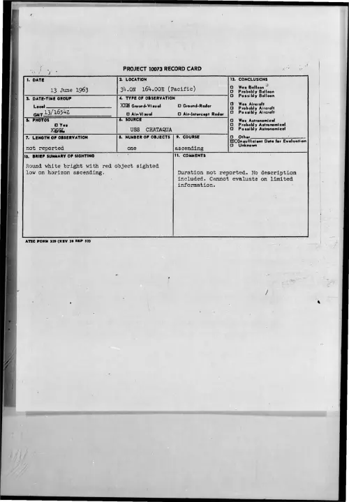 First page of 1963-06-8661490-34-0N164-00E-Pacific-