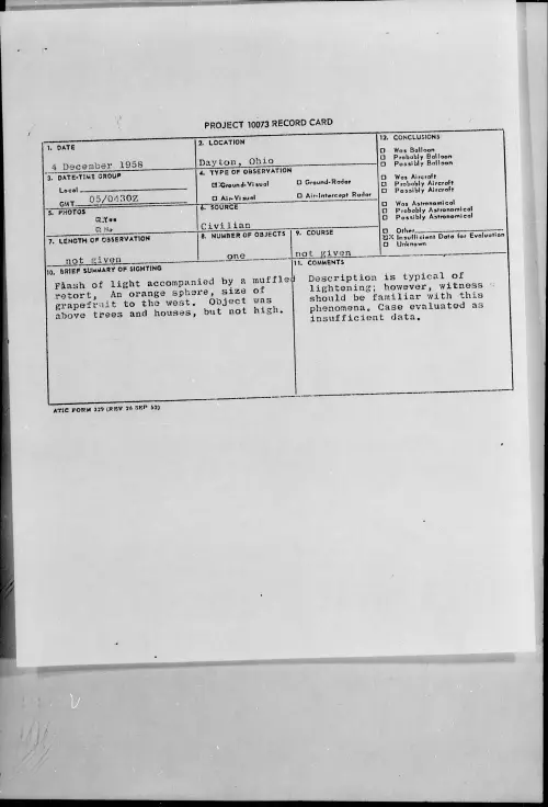 First page of 1958.12 - 7203367 - Dayton, Ohio