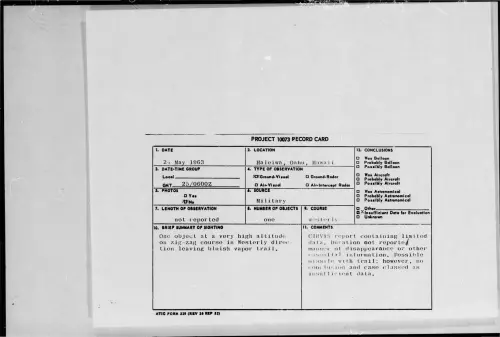 First page of 1963-05-9317335-Haleiwa-Oahu-Hawaii