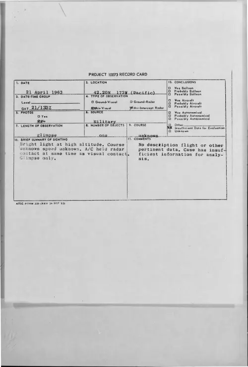 First page of 1963-04-9317133-42-20N173W-Pacific-