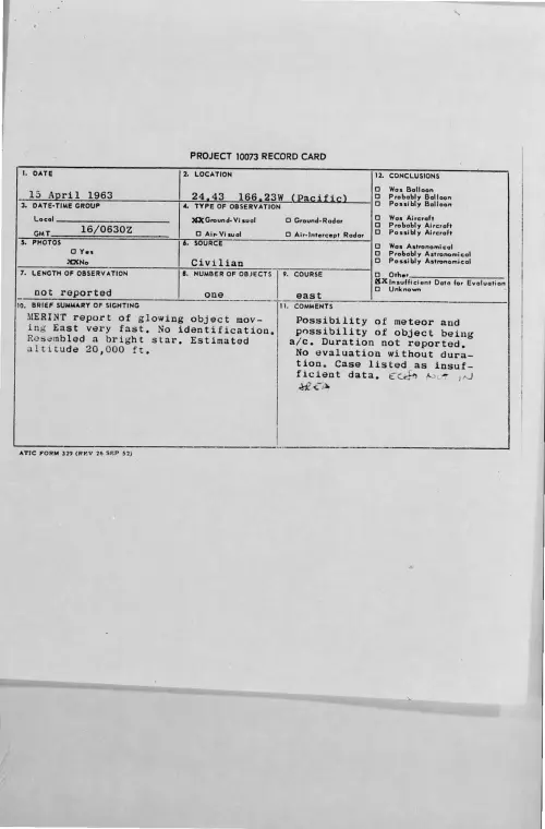First page of 1963-04-9317122-24-43166-23W-Pacific-