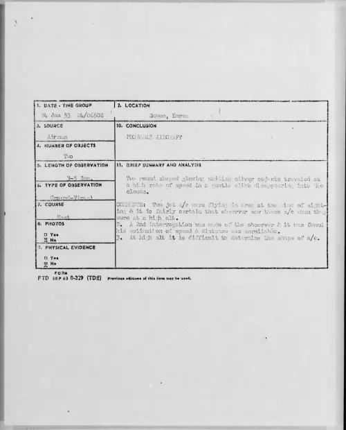 First page of 1953.01 - 9544858 - Suwon, Korea