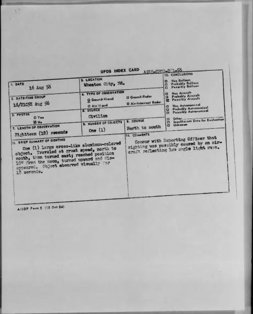 First page of 1956.08 - 7069467 - Wheaton City, Md