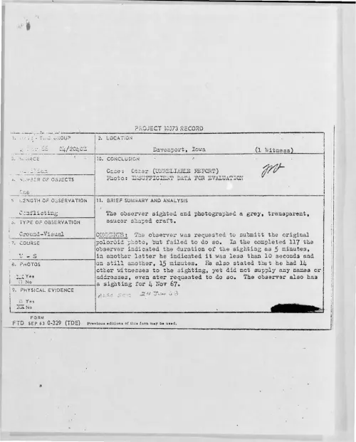 First page of 1968-03-6890262-Davenport-Iowa
