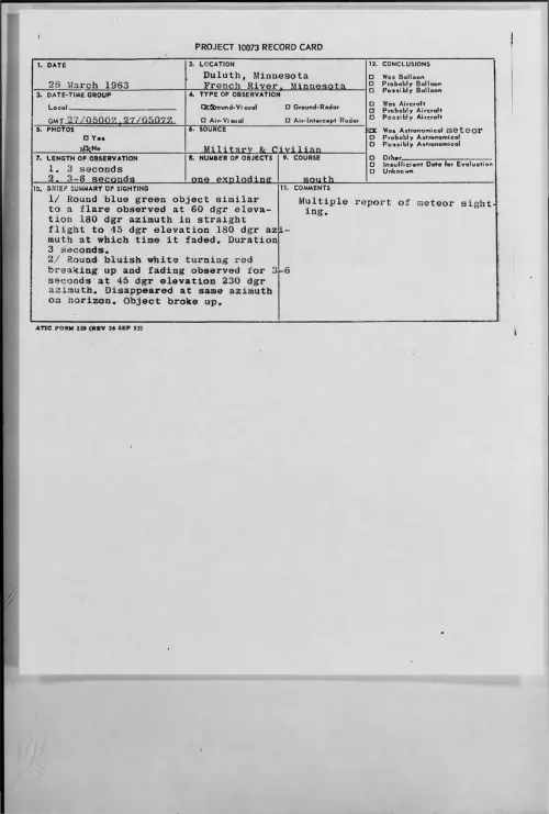 First page of 1963-03-9316973-Duluth-Minnesota