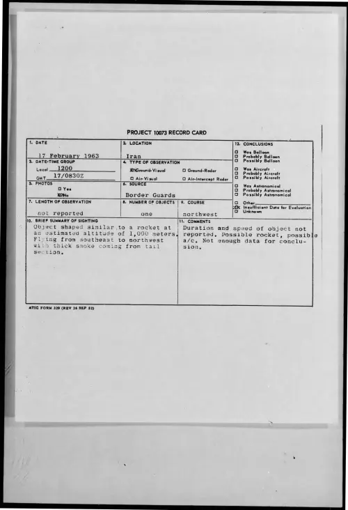 First page of 1963-02-9316757-Iran