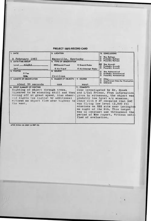 First page of 1963-02-9316705-Maysville-Kentucky