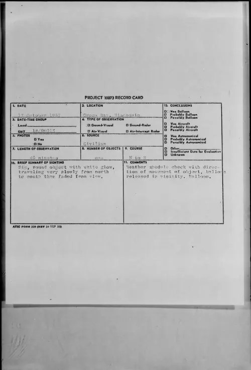 First page of 1957.10 - 6972694 - Green Bay, Wisconsin
