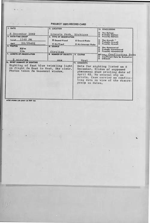 First page of 1962-12-9316430-LincolnPark-Michigan