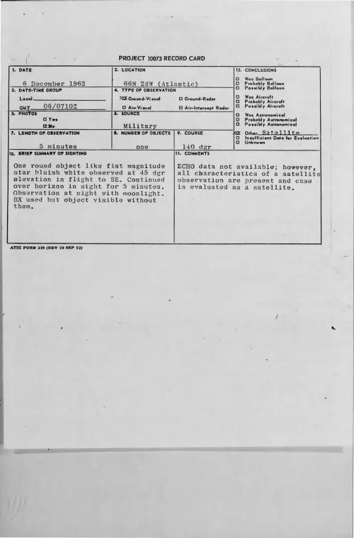 First page of 1962-12-9316415-66N28W-Atlantic-