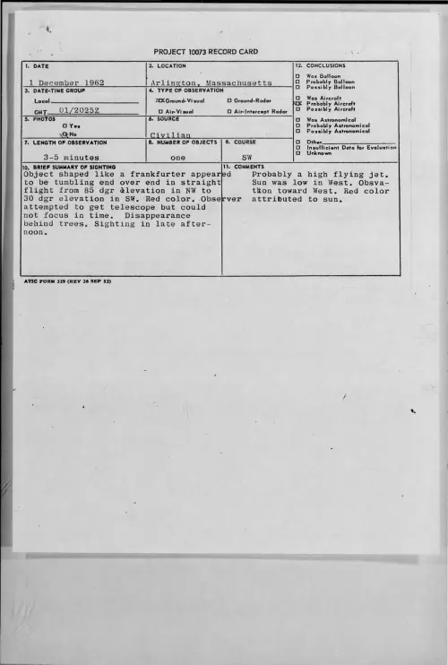 First page of 1962-12-9316395-Arlington-Massachusetts