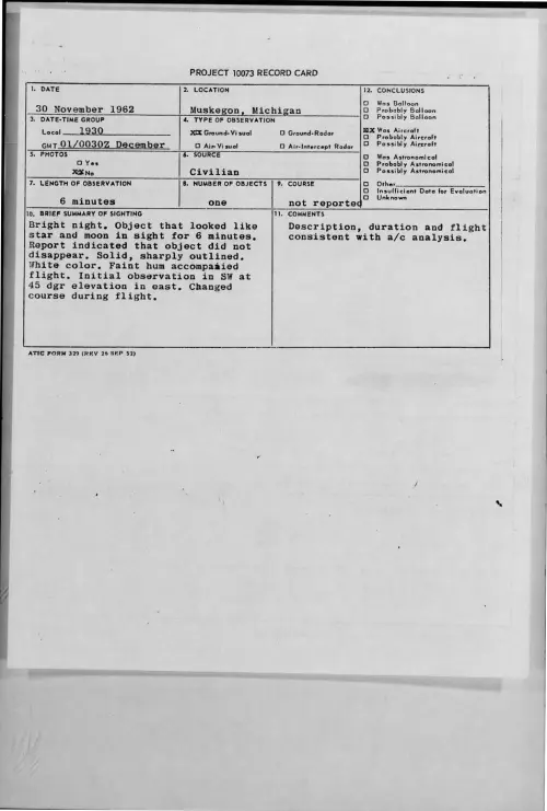 First page of 1962-11-9316349-Muskegon-Michigan