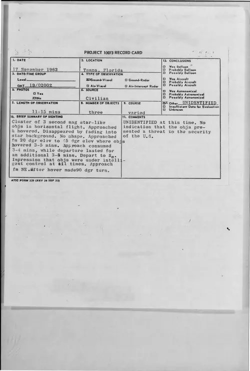 First page of 1962-11-9316276-Tampa-Florida