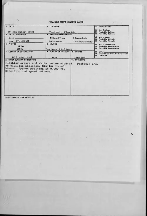 First page of 1962-11-9316269-Tamiami-Florida