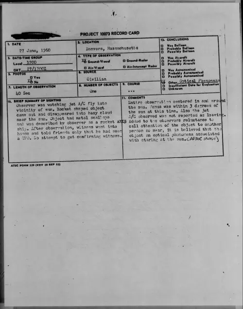 First page of 1960.06 - 7814012 - Danvers, Massachusetts