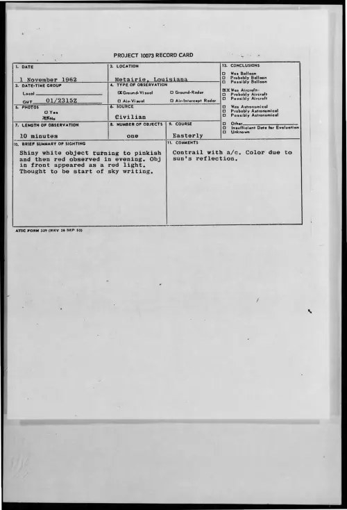 First page of 1962-11-9316183-Metairie-Louisiana