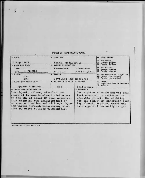 First page of 1955.05 - 6960000 - Ukiah, California