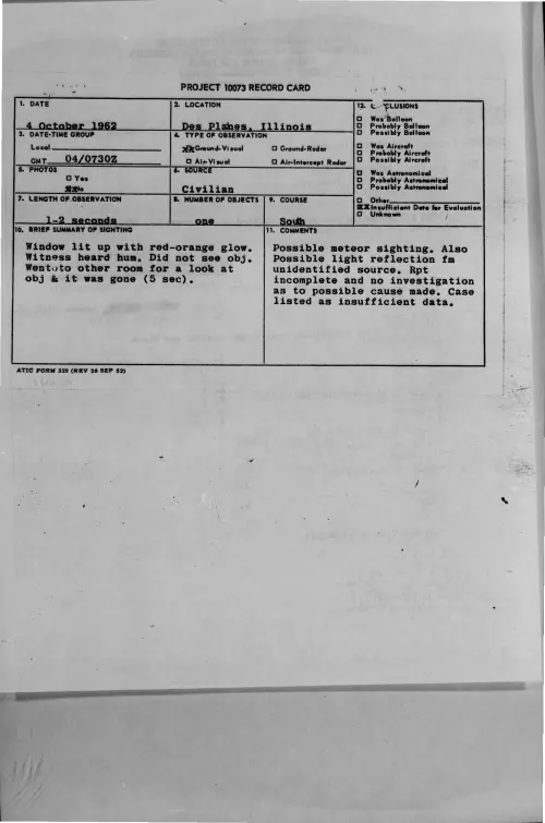 First page of 1962-10-8725912-DesPlaines-Illinois
