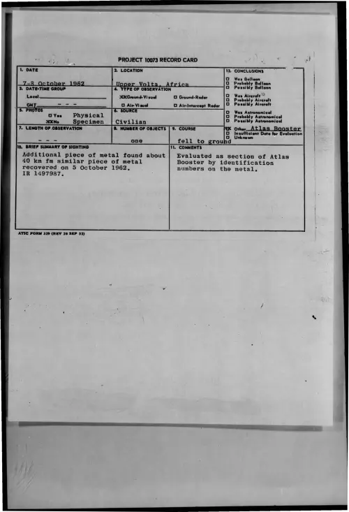 First page of 1962-10-8726195-UpperVolta-Africa