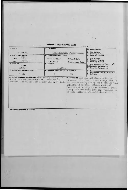 First page of 1961-10-8693444-Philadelphia-Pennsylvania