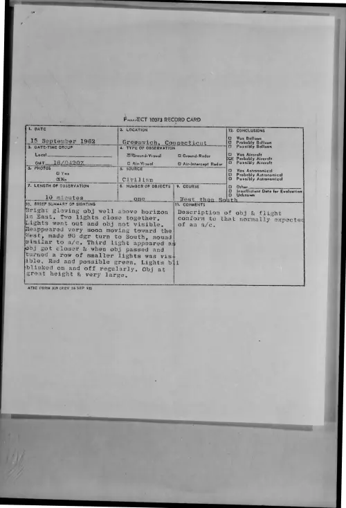 First page of 1962-09-8724113-Greenwich-Connecticut