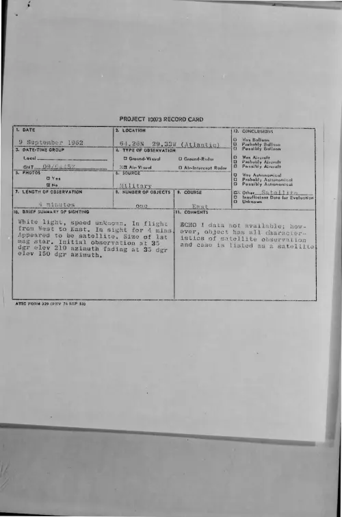 First page of 1962-09-8723744-64-26N29-33W-Atlantic-