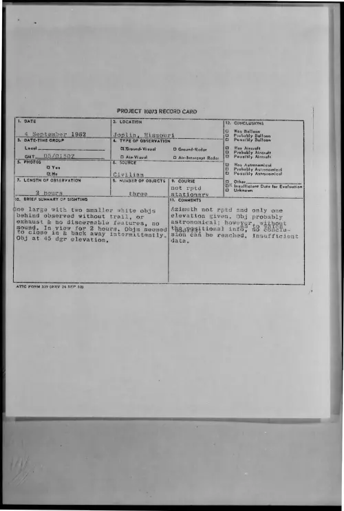 First page of 1962-09-8723446-Joplin-Missouri